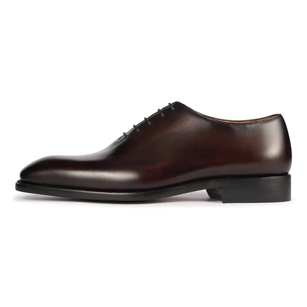 Oxford Dress Shoes Full-Grain Leather for Men Business Office Shoes