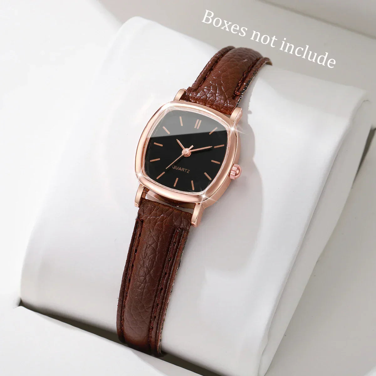 Fashion Small Dial Women Quartz Watch Ladies Simple Leather Band Wristwatches（Without Box）