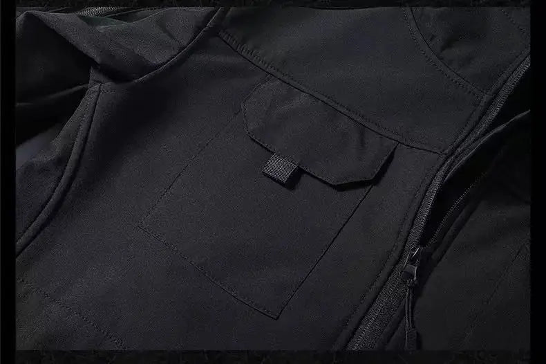 Men's Winter Tactical Military Jackets Hood Waterproof Hiking Camping Sport Fleece Coat Climbing Softshell Trekking Outdoor Wear