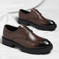 Men Dress Elevator Shoes Platform Breathable Lift Casual Business Luxury Genuine Leather Heightening Shoes5/8/10CM Taller Male