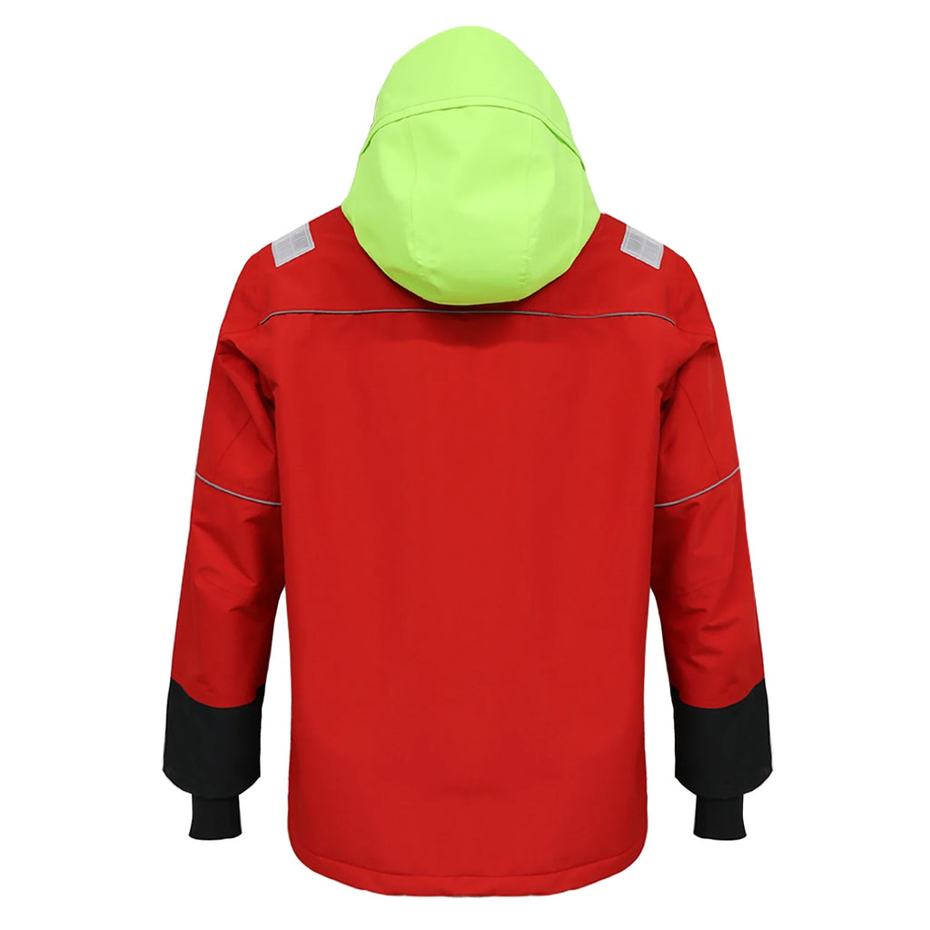 Men's Nautical Sailing Jacket Warm Windproof Waterproof Breathable With Windproof Hood With Reflective Stripes On Front