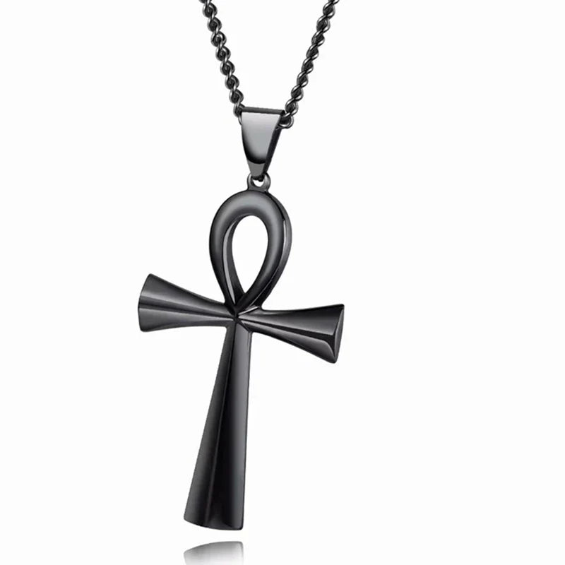 Amulet Pendant Egyptian Ankh Crucifix Necklaces Pendants  Symbol of Life Cross Necklaces Jewelry Wholesale