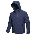 Mens Outdoor Waterproof Jacket Windproof Hoodie Coats Lightweight Cycling and Hiking Raincoat Work Jacket Man Climbing Outerwear