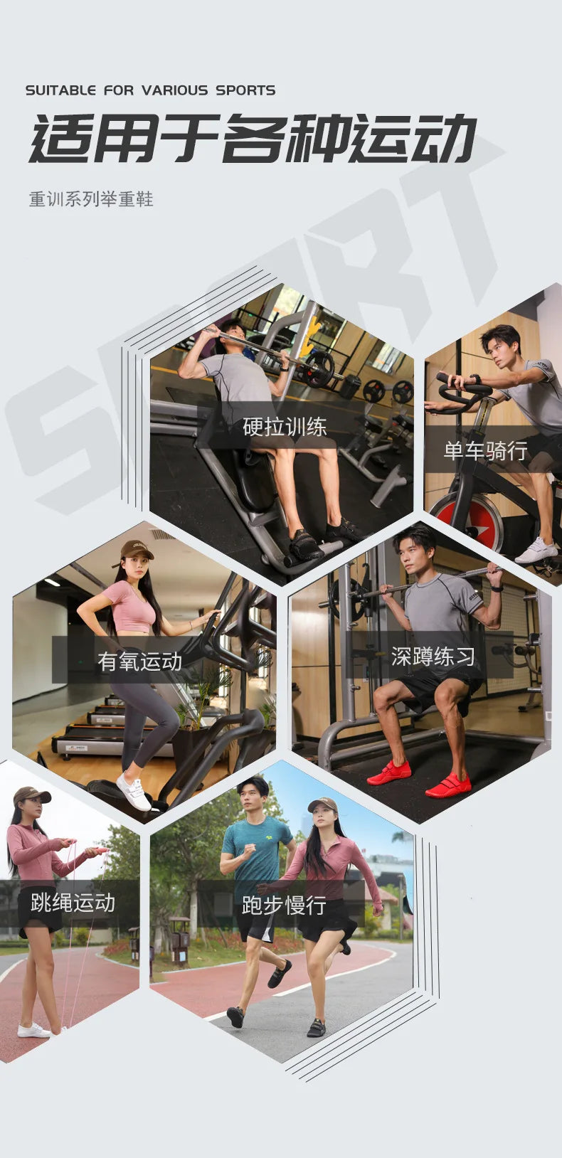 Deadlift Shoes Weight Lifting Shoes for Men Women Weightlifting Squat Shoes Fitness Cross-Trainer Barefoot Gym Training Sneakers