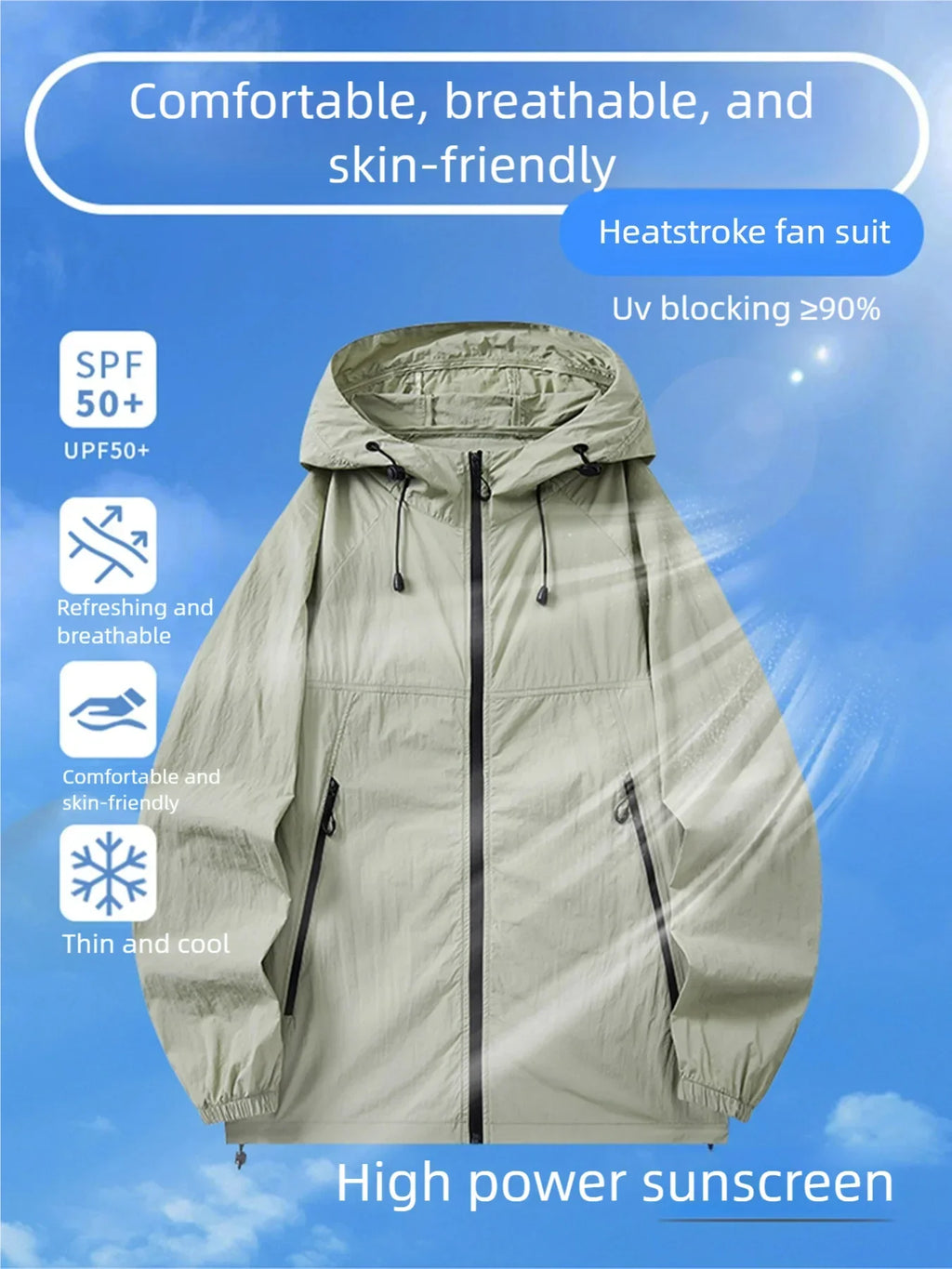 Couple Summer Cooling Fan Vest, Breathable Heat-Resistant Air Conditioned Sleeveless Workwear for Outdoor Use(Not Power)