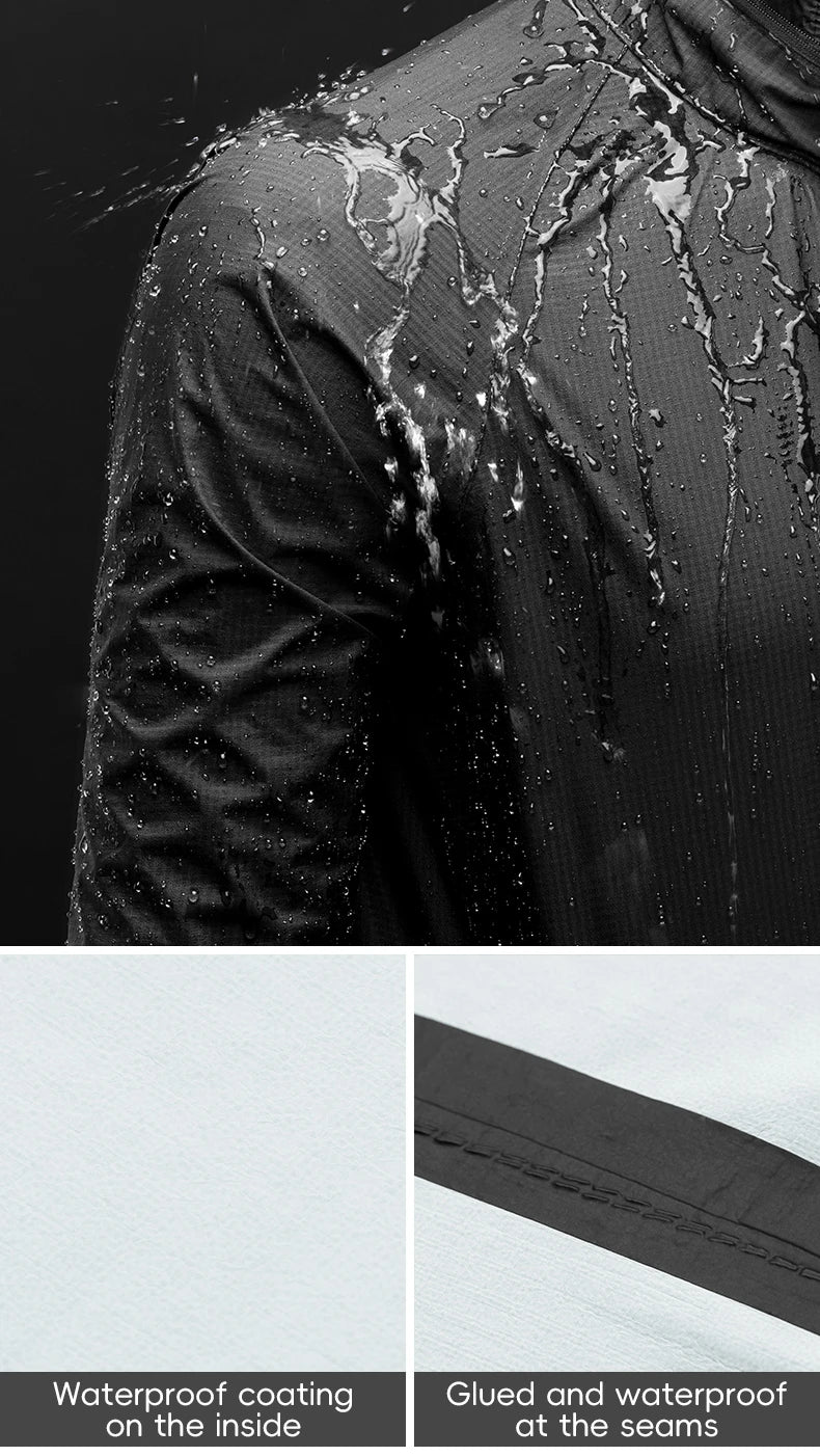 Raincoat Cycling Men Waterproof Jacket Bike E-bike Motorcycle Rainwear Reflective Logo Fishing Climbing Jacket