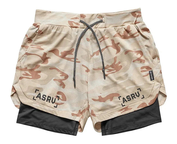Men's Summer Quick Dry Running 2 in 1 Shorts Sports Jogger Short Pants Male Gym Fitness Workout Sweatpants Plus Size M-5XL