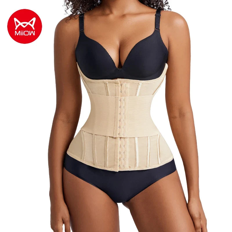 MiiOW Waist Trainer Corset Women Binders Shaper Tummy Wrap Body Shapewear Slimming Belt Flat Belly Workout Women Shaper Slimming