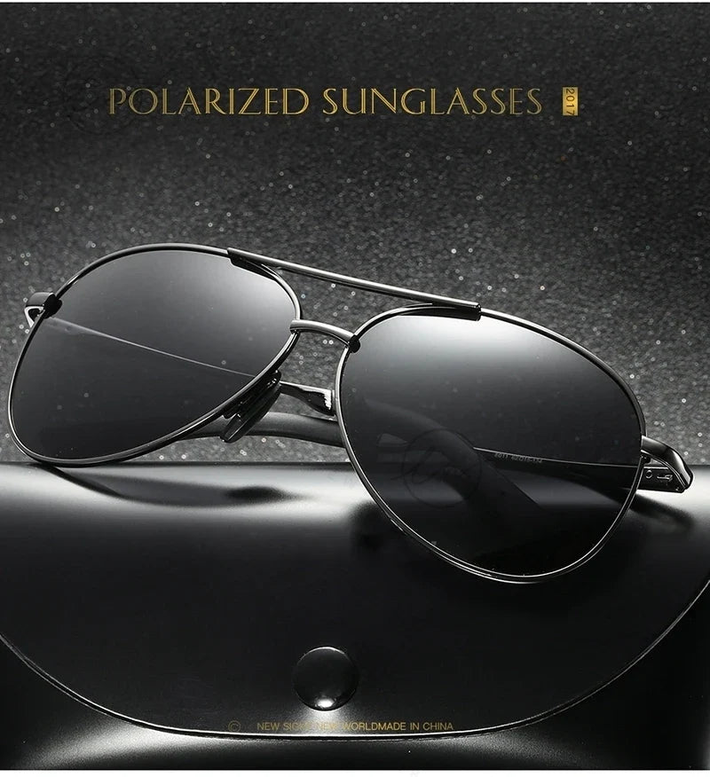 Classic Pilot Sunglasses Polarized Man Anti-Glare Safe Driving Glasses Woman Fishing Goggles Unisex UV400 Gafas De Sol