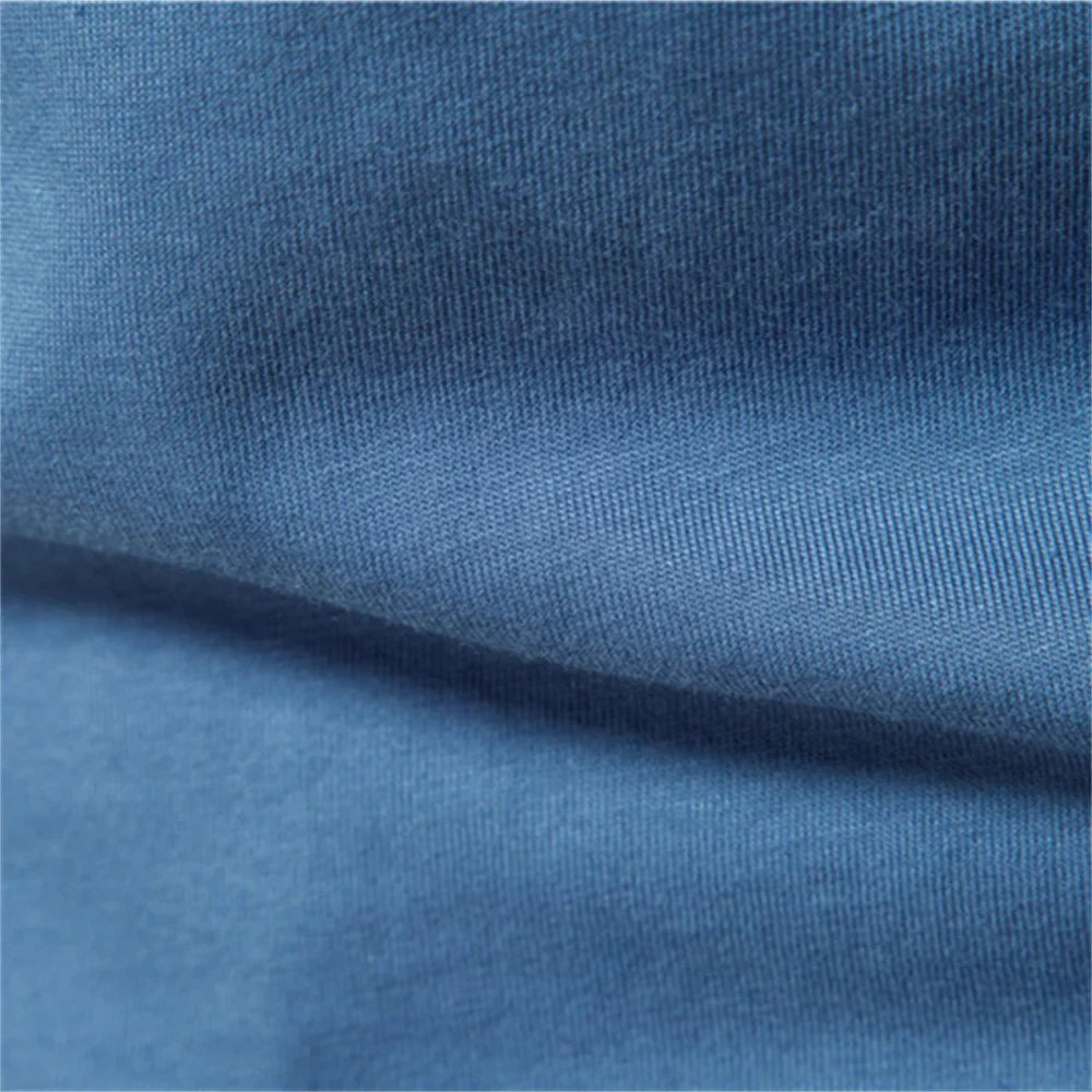 Solid Color Cotton T Shirt Men Casual O-neck Long Sleeved Mens Tshirts Spring Autumn High Quality Basic T-shirt Male