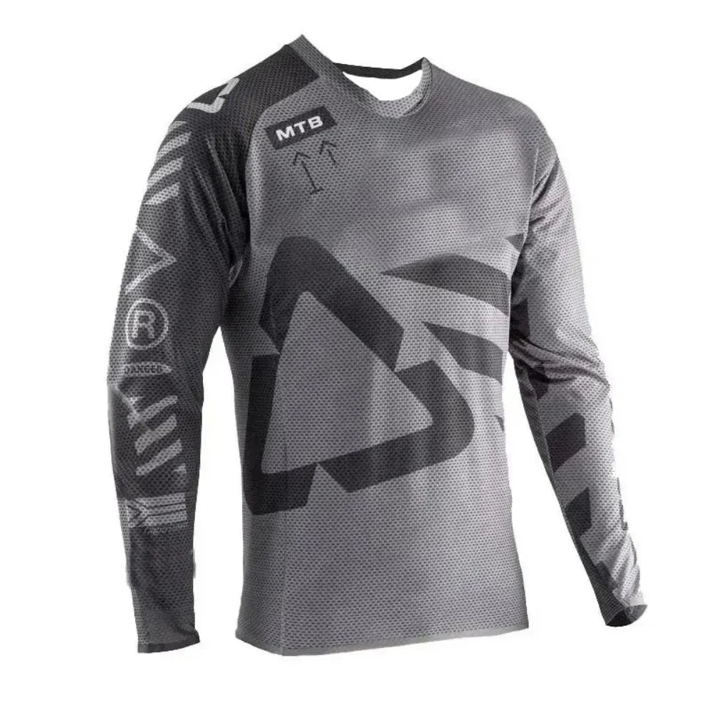Professional MTB Long-Sleeve Cycling Jersey Breathable Outdoor Sports Top Comfortable Durable Riding Gear