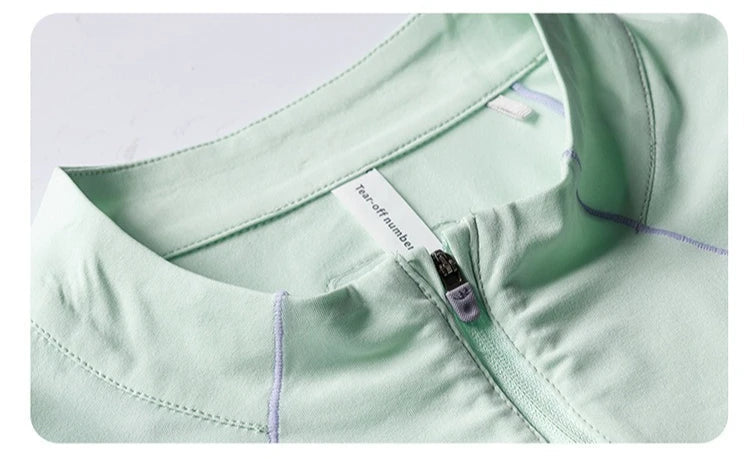 Man Quick-Dry Long Sleeve Shirt - Breathable, Anti-Odor, UPF Sun Protection with Raglan Sleeve Unisex Outdoor Jacket