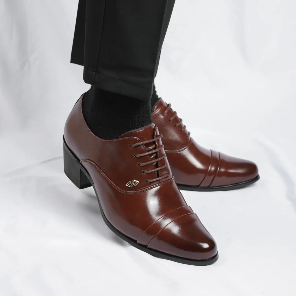Trendy Men's Casual Black Brown Lace Up Oxford Cuban Shoes Gentleman Business Flats Dress Homecoming Footwear Zapatos Hombre