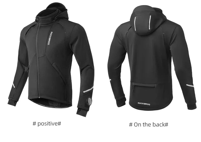 Bicycle Jacket Winter Cycling Clothing Thermal Fleece Long Sleeve Cycling Bike Clothing Warmer Windproof Sportswear