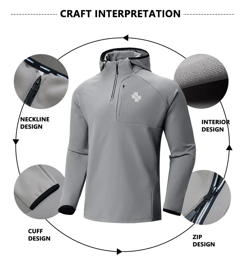 SBWL Man Autumn Winter Outdoor Sports With Warm Comfortable Long Sleeve Shirt Fashion High Quality Base Long Sleeve Tshirt Tops