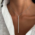 2mm Moissanite Diamond Lariat Tennis Necklace for Women Y-Type Long Tassel Drop NeckChain S925 Sterling Silver Pendant Necklace