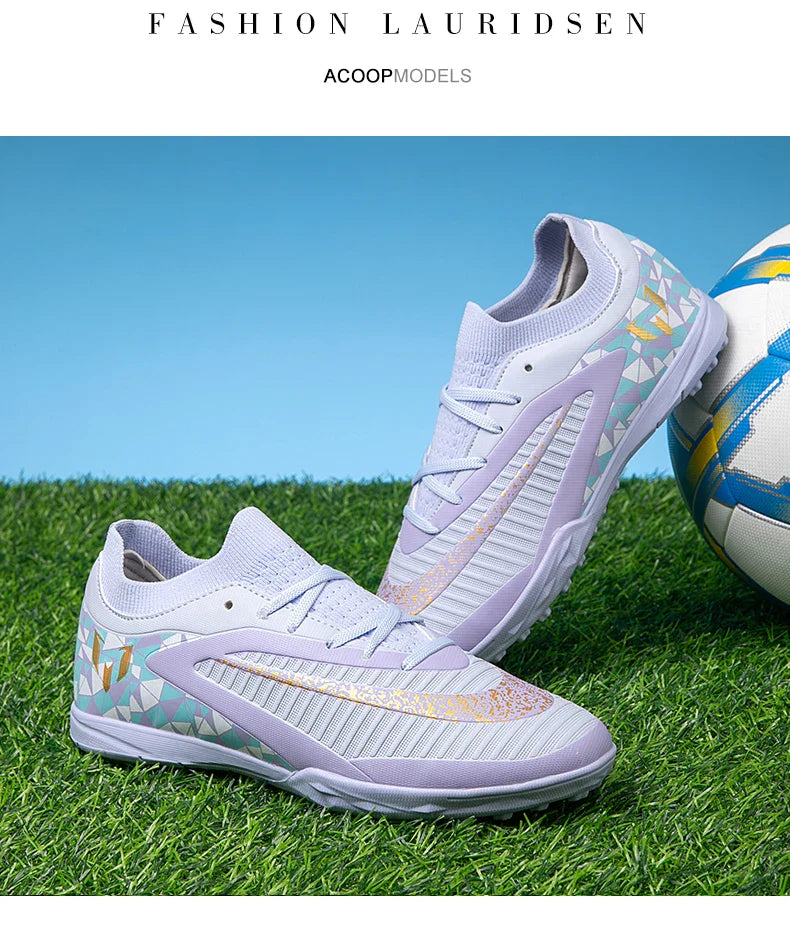 New Kid Match Boys Professional Non-Slip Comfortable Football Boots Sneakers Match Soccer Shoes Outdoor Sports Shoes Unisex
