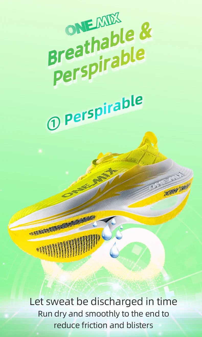 Original Carbon Fiber Running Racing Shoes Professional Marathon Ultra-light Rebound Damping Trail Sport Road Sneakers