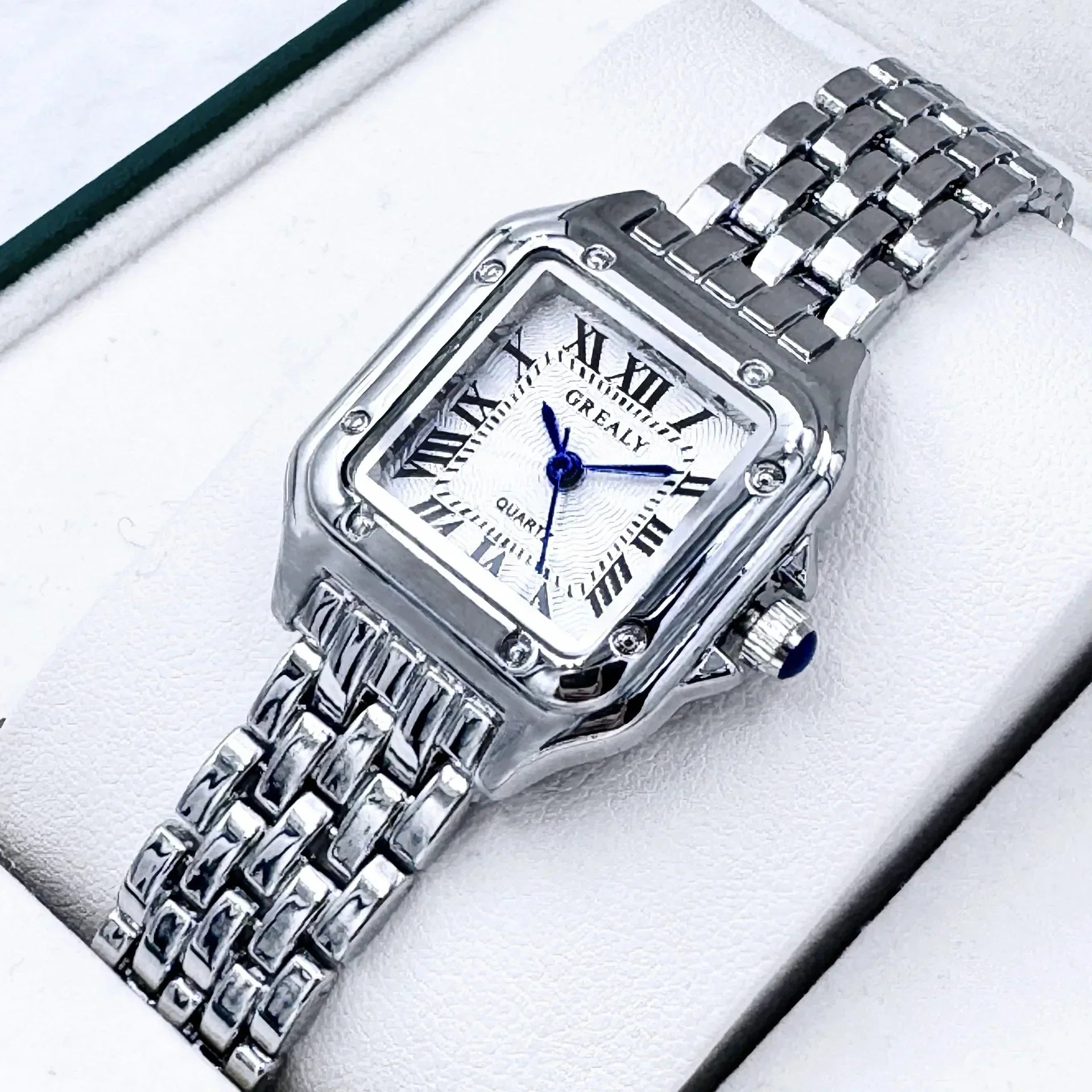 2026 Fashion Women Watch Calendar Stainless Steel Luxury Ladies Quartz Watches Business Female Clock (Without Box）
