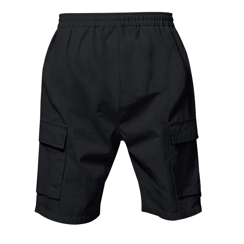 Casual Shorts Men Pants Men Sweatpants Joggers Fitness Clothing Multi-Pocket Work Shorts Relaxed-Fit Linen Pantaloncini Uomo