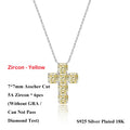 Luxury 12cttw Full 7*7mm Asscher Cut D Color Moissanite Pendant Necklace for Women S925 Silver Pass Diamond Test Neck Chain