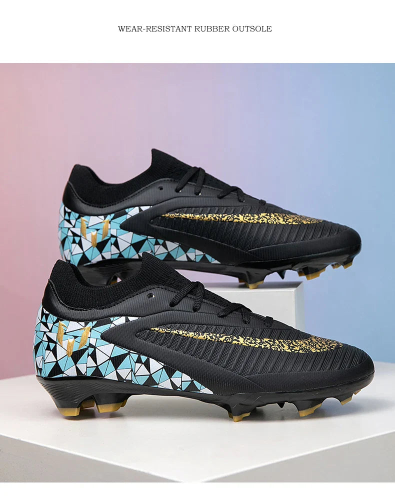 New Kid Match Boys Soccer Shoes Comfortable Outdoor Match Professional Football Boots Sneakers Non-Slip Sports Shoes Unisex