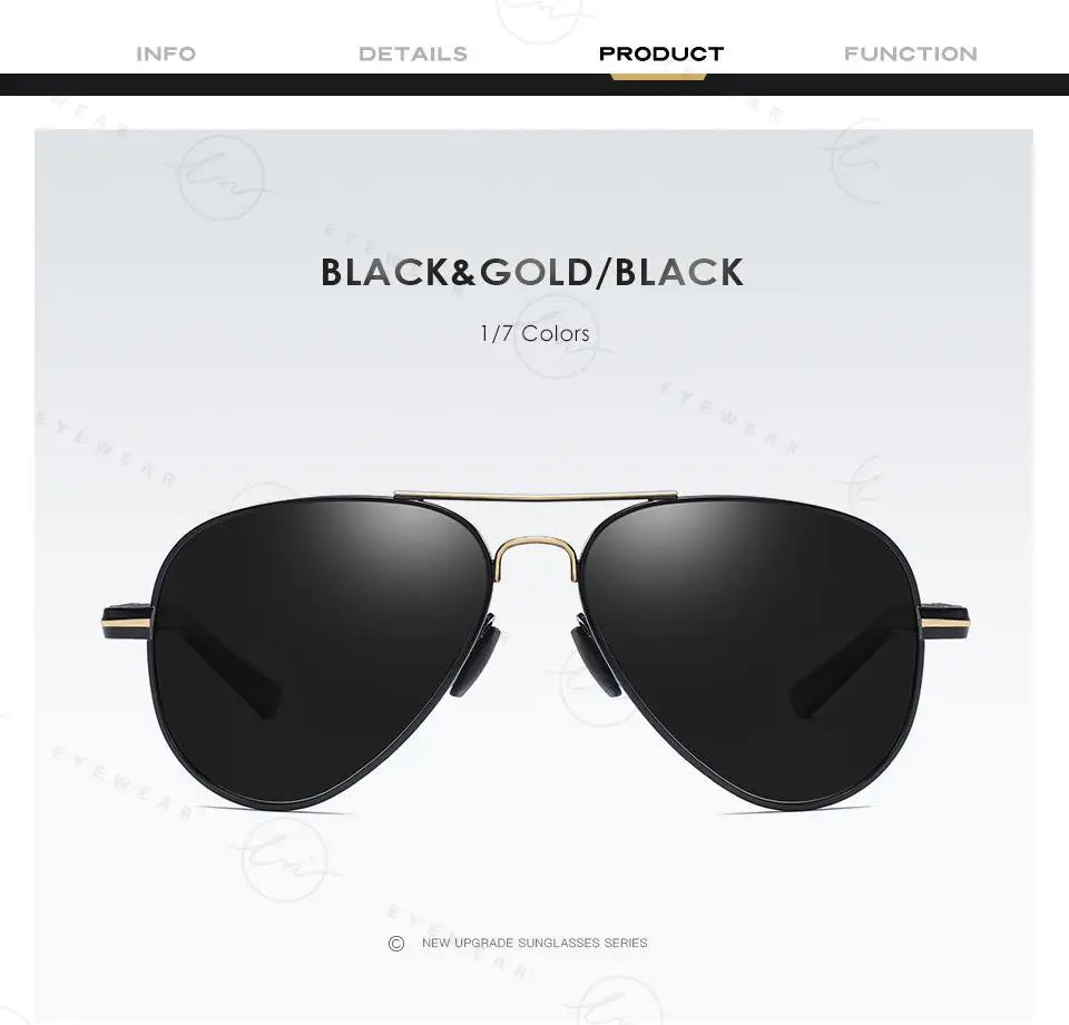 Design Aviation Sunglasses Polarized Man Photochromic UV400 Glasses Woman Anti-glare Driving Goggles zonnebril heren