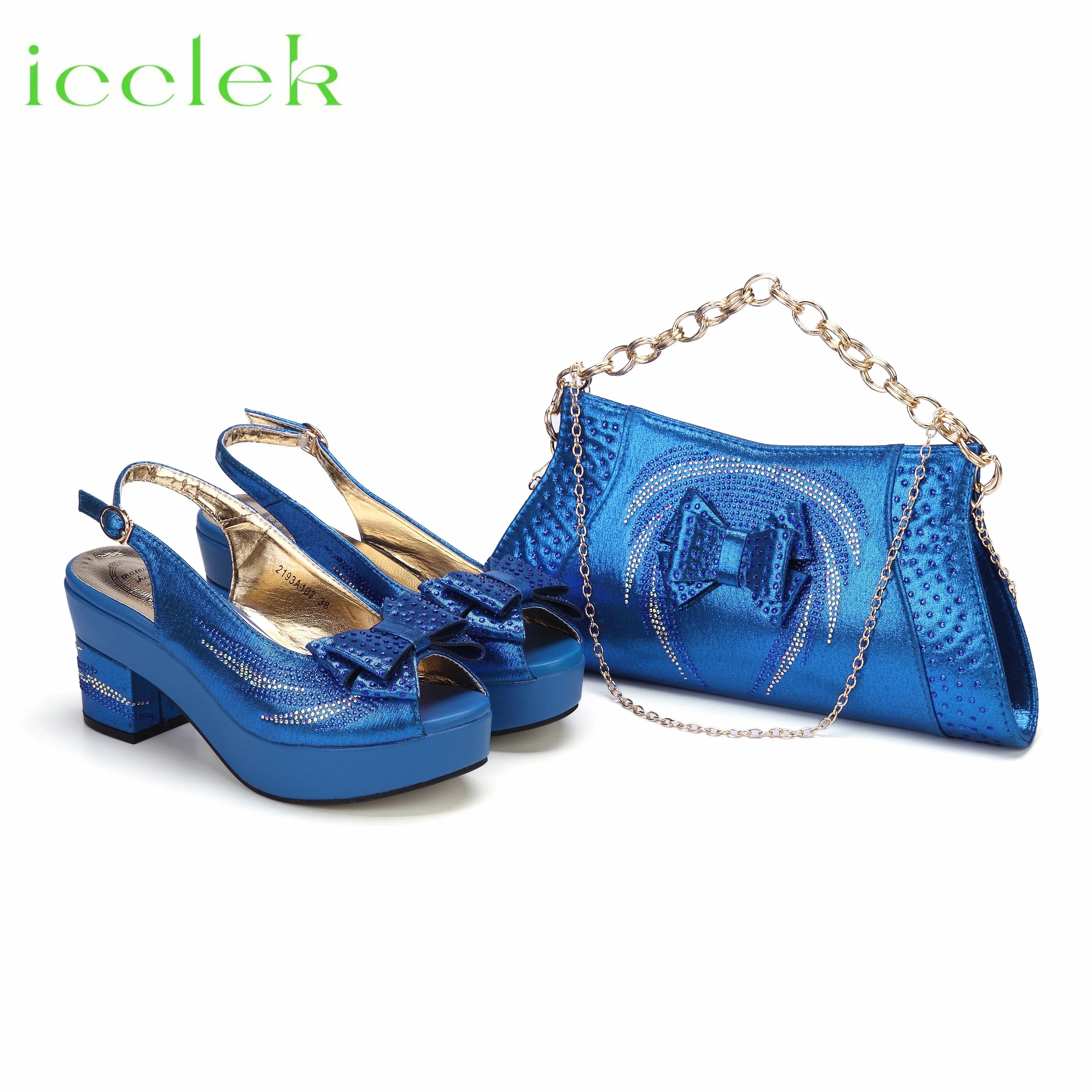 Peep Toe Ladies Sandals with Bag Set For Women Wedding Party Pump