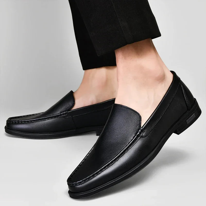Male Comfy Walking Shoe Genuine Leather Slip on Mens Loafers New Trend Casual Shoes Men Designer Moccasins Hot Sale Drive Shoes