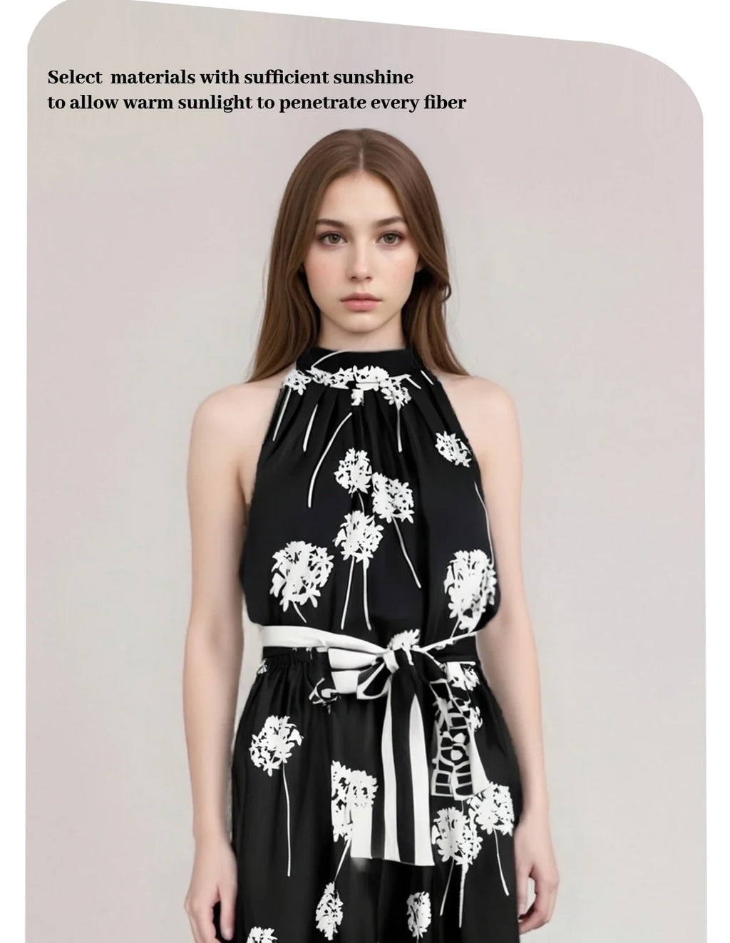 New 2025 Women Fashion Sleeveless Tank Dress Summer Elegant Sundress Femmel Slim Waist Lace-Up Vintage Midi Dress