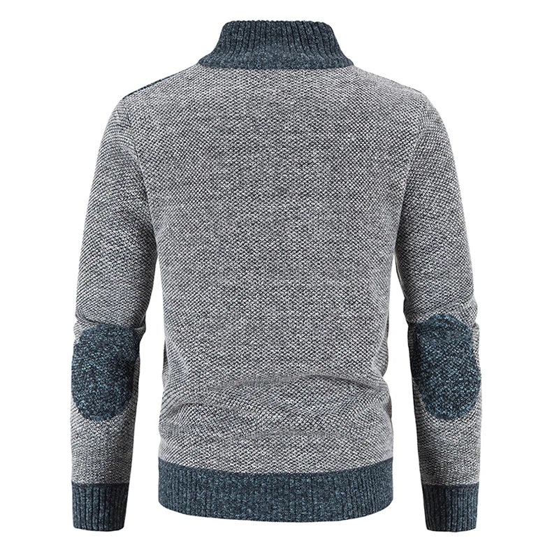 Autumn Spring Sweater Men's Cardigan Zip Up Turtleneck Jacket Y2K Sweatshirt Winter Hombre Cold Coat Knitted Jumper Sweatercoat