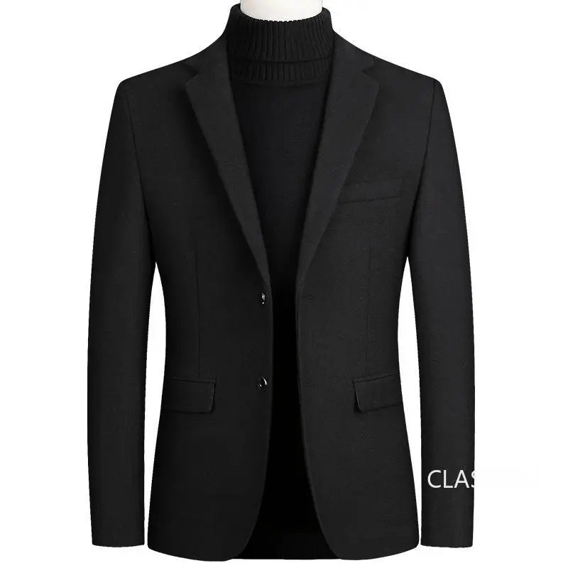 New Spring Men Cashmere Blazers Suits Jackets Business Casual Wool Suit Coats Quality Male Slim Fit Blazers Jackets Coats 4XL