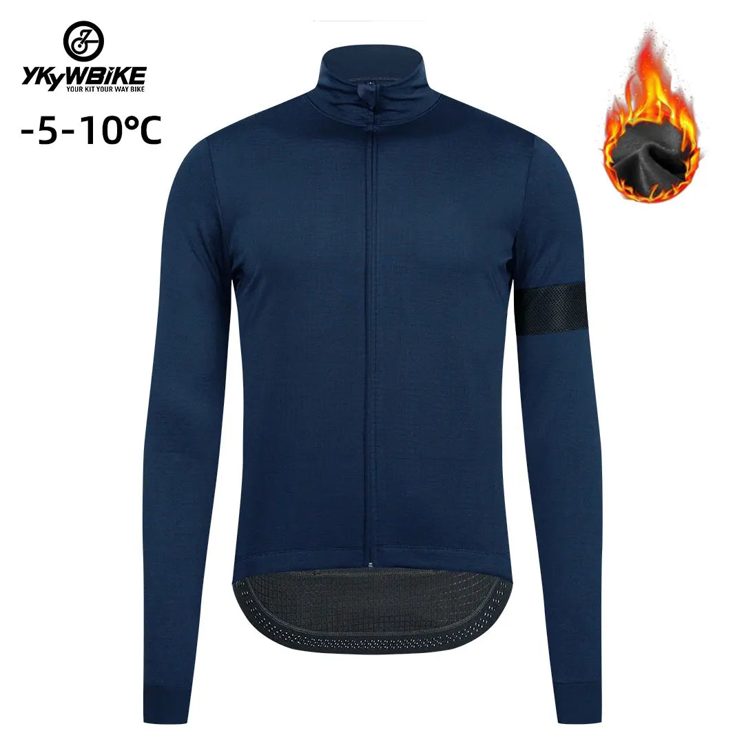 Winter Cycling Jacket Outdoor Warm Fleece Coat Thermal Bike Jacket Mtb Bicycle Jersey Weatherproof Windbreaker 5 color
