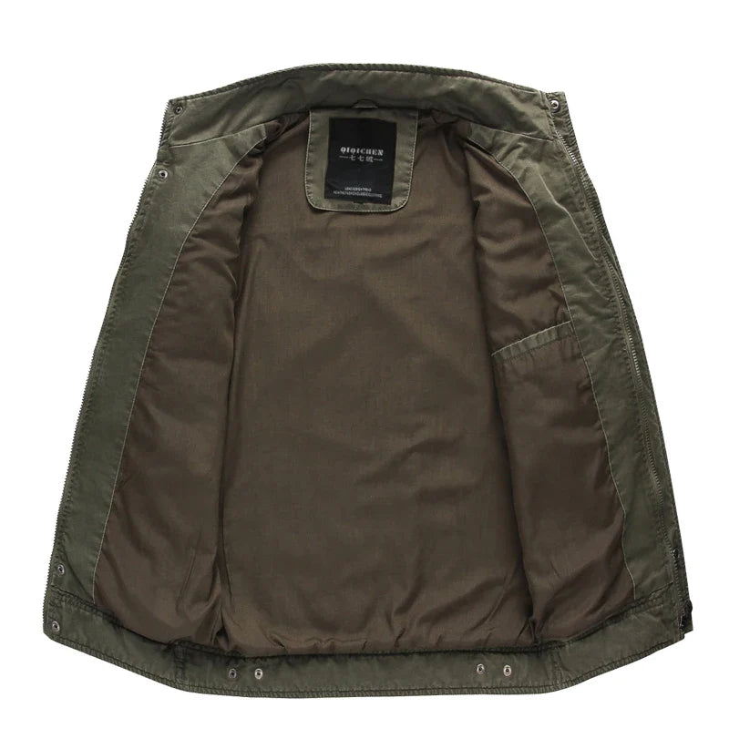 جاكيت عسكري كاجوال جديد 2023 للرجال مقاس كبير M-6XL Jaqueta masculina Air force one معطف رجالي كارغو للربيع والخريف