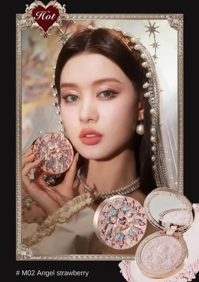 Little Angel Collection Makeup Gift Box Eyeshadow Blush Cream Matte Lipstick Full Kit All