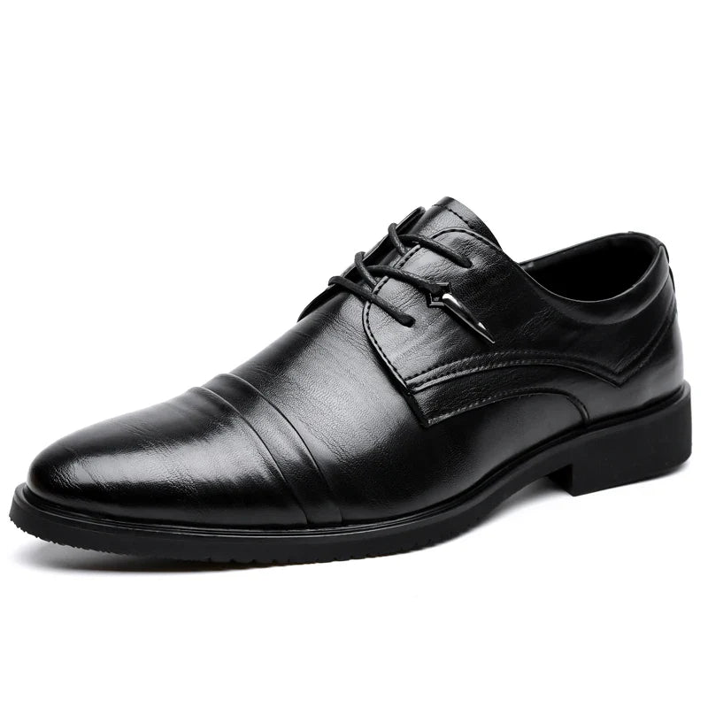 Fashion Business Dress Men Shoes Classic Leather Men's Formal Shoes Comfortable Slip On Dress Shoes Men Oxfords Size 47 48