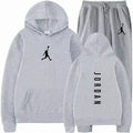 2026 Spring/Summer New Collection Outdoor Fitness Basketball Casual Sportswear Set, Stylish Men's Hooded Sweatshirt + Jogging Pa