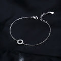D Color Moissanite Bracelet 925 Sterling Silver Fashion Hallow Out Round Link Chain Bracelet For Women Fine Jewelry Gifts