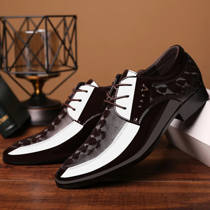 Designer Leather Shoes for Men Business Dress Shoes Versatile Wedding Shoes Men Shoe Classic Loafers Men Zapatos Para Hombres