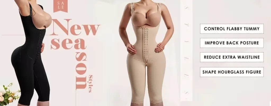 Shapewear for Women Fajas Colombianas Hourglass Waist Butt Lifter Panty Slimming Thigh Body Shaper Invisible Shaping Bodysuit