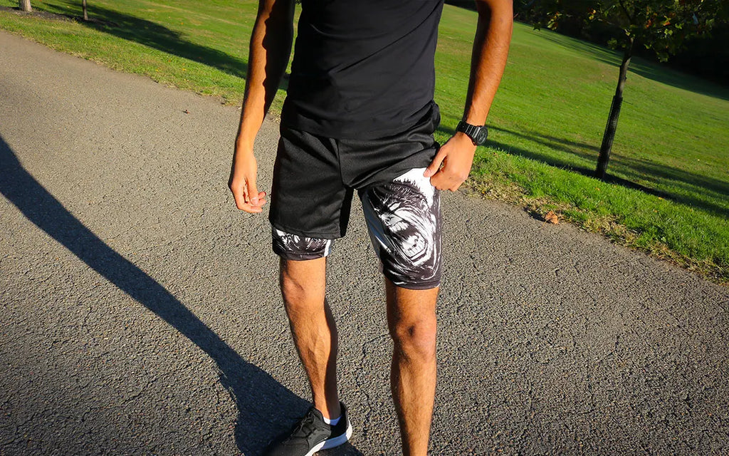 Y2K Summer Men Streetwear Anime Berserk Oversize Active Athletic Gym Short Pants Training Fitness Workout Track Shorts Clothes