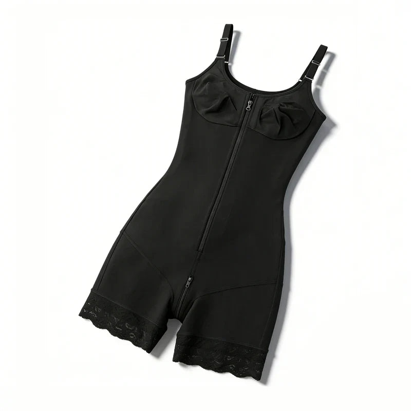 Body Shaper Tummy Control Butt Lifter Shapewear Bodysuit Zipper Design Crotch Postpartum Waist Trainer Slimming Girdles