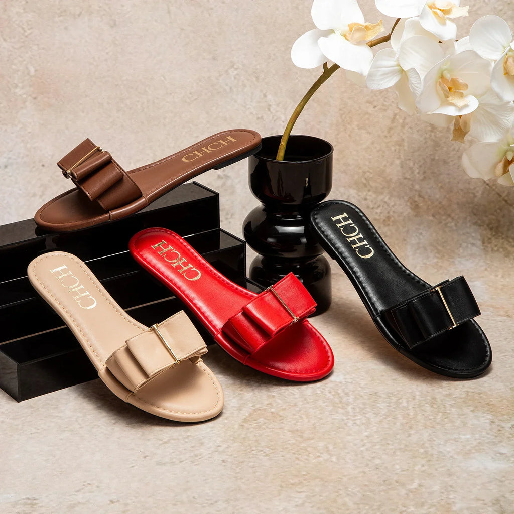 Women's Flat Shoes New Summer Bow Casual Slippers Black Commuting Women's Shoes