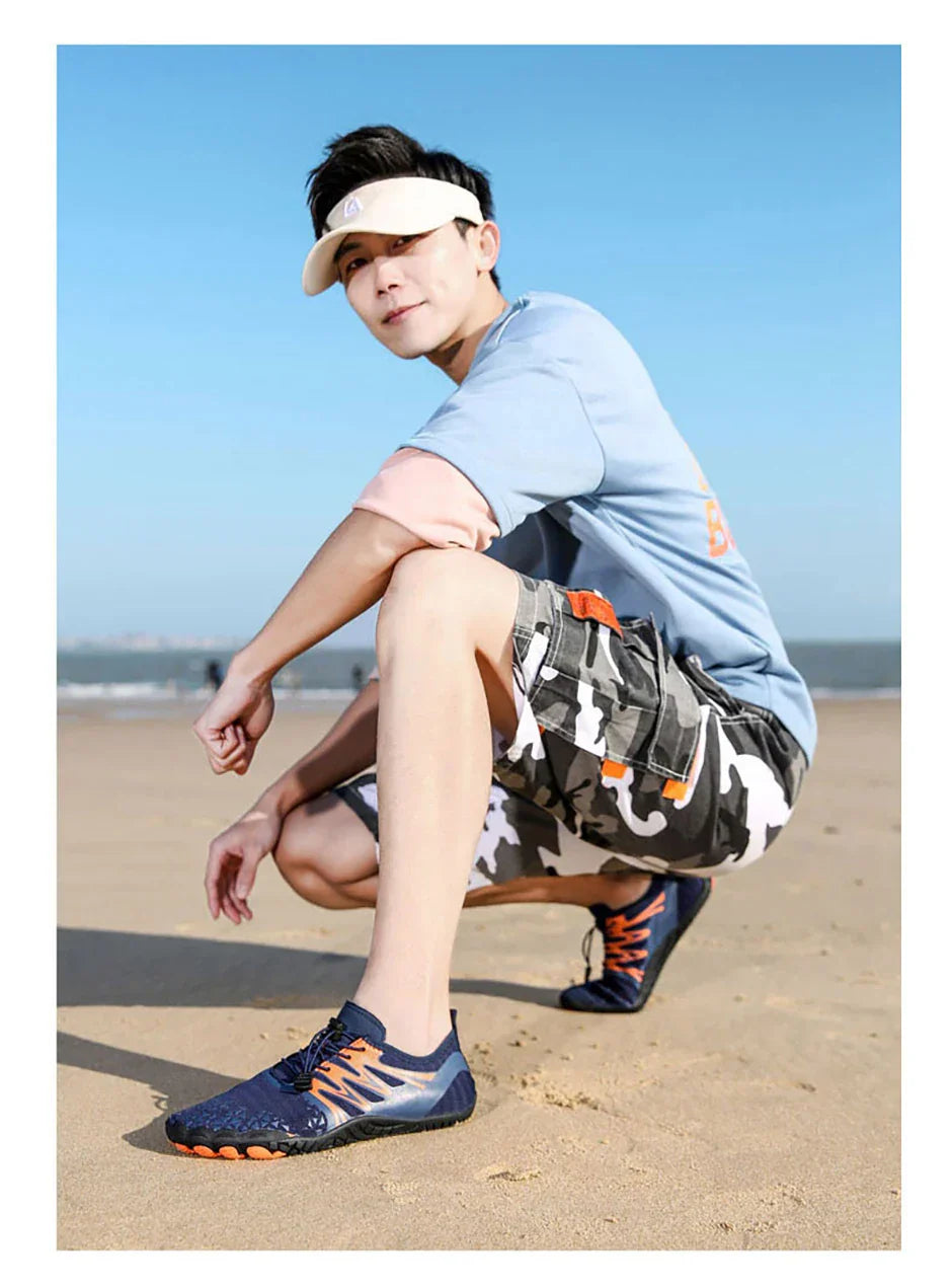 Men Women Barefoot Outdoor Aqua Shoes Couple Quick-drying Wading Beach Swimming Fitness Cycling Sports Water Sneakers