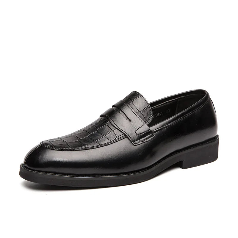 Men Casual Shoes Autumn Leather Loafers Office Dress Shoes For Men Driving Moccasins Comfortable Slip on Party Fashion Shoes Man