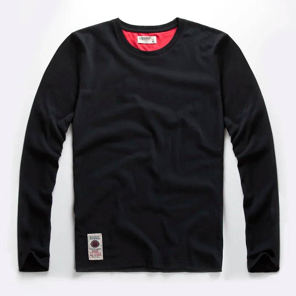 Men's T-Shirts Spring Long Sleeve T-Shirt Men's Clothing Y2k T-Shirt Washing Sweatshirt Shirts Casual O-Neck Streetwear Tee Tops