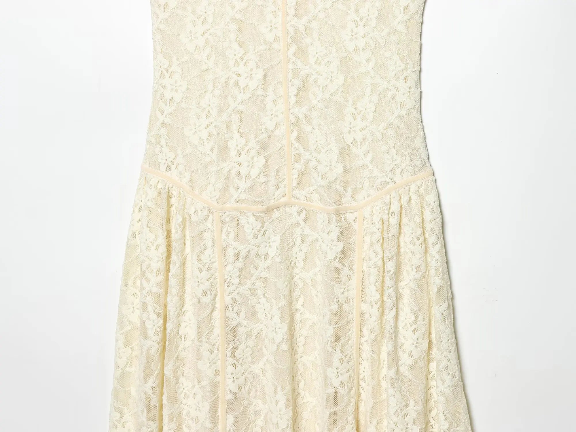 HH Women's Spring Summer Stylish Off‑White High Neck Lace Sleeveless Dress Female Elegant Temperament Zipper Long Party Dress