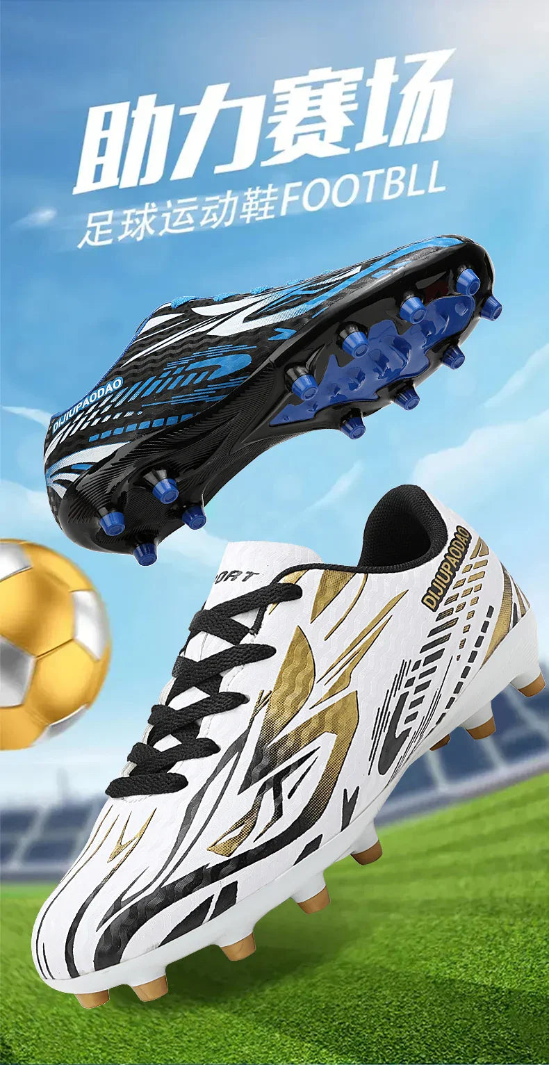 Outdoor Children's Football Shoes Low-cut Kids Soccer Shoes Sports Shoes Comfy Non-Slip Training Shoes For Boys Futsal Sneakers
