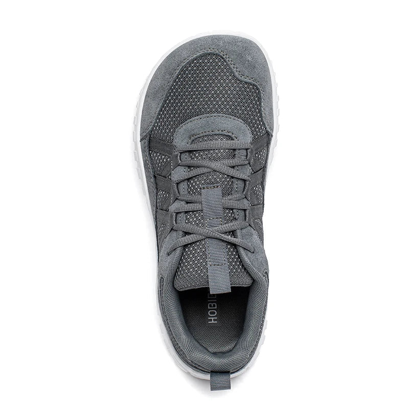 Wide Toe Walking Shoes Men Women Non Slip Outdoor Sneakers Lace Up Mesh Breathable Running Shoes