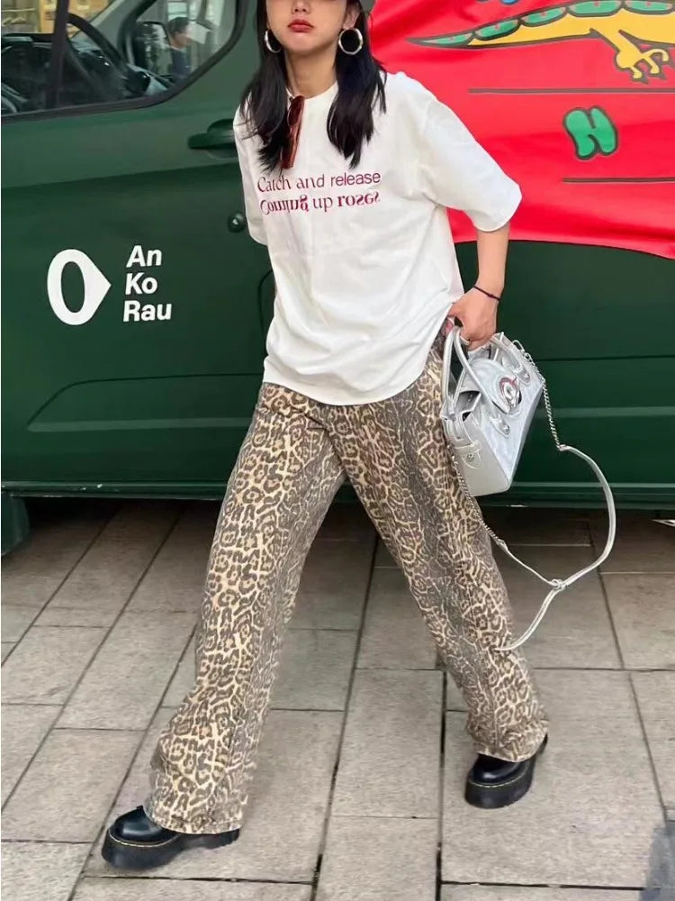 High Waisted Y2k Retro Fashion Streetwear Denim Pants